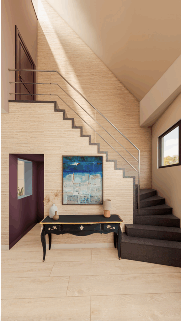 Jaren 30 interieuradvies, interieurontwerp trap woonkamer Bergen op Zoom